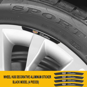 3D Personality Wheel Metal Car Sticker ( 4PCS )