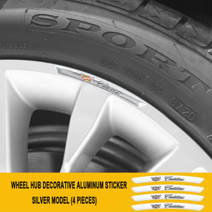 3D Personality Wheel Metal Car Sticker ( 4PCS )