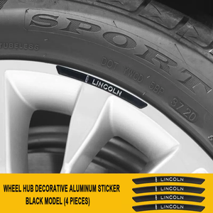 3D Personality Wheel Metal Car Sticker ( 4PCS )