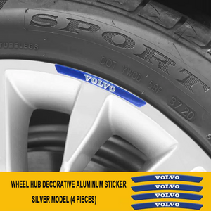 3D Personality Wheel Metal Car Sticker ( 4PCS )