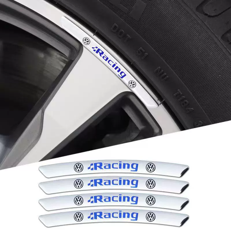 3D Personality Wheel Metal Car Sticker ( 4PCS )