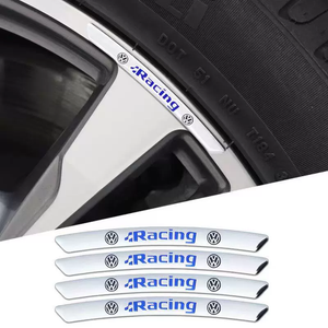 3D Personality Wheel Metal Car Sticker ( 4PCS )
