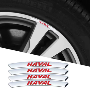 3D Personality Wheel Metal Car Sticker ( 4PCS )
