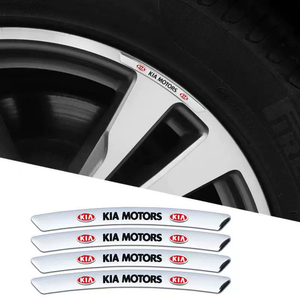 3D Personality Wheel Metal Car Sticker ( 4PCS )