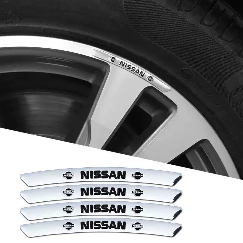 3D Personality Wheel Metal Car Sticker ( 4PCS )