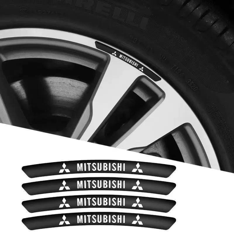 3D Personality Wheel Metal Car Sticker ( 4PCS )