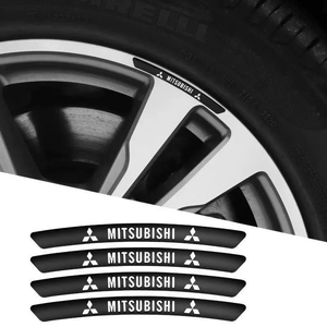 3D Personality Wheel Metal Car Sticker ( 4PCS )
