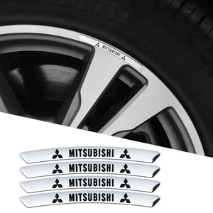3D Personality Wheel Metal Car Sticker ( 4PCS )