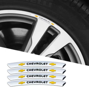 3D Personality Wheel Metal Car Sticker ( 4PCS )