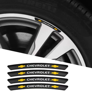 3D Personality Wheel Metal Car Sticker ( 4PCS )