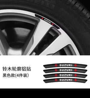 3D Personality Wheel Metal Car Sticker ( 4PCS )