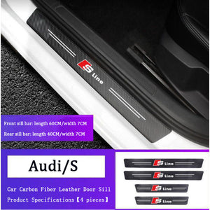 Carbon Car Door Sills Stickers( 4PCS )