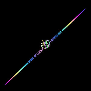 3D Colorful laser reflective car sticker ✨4PCS✨