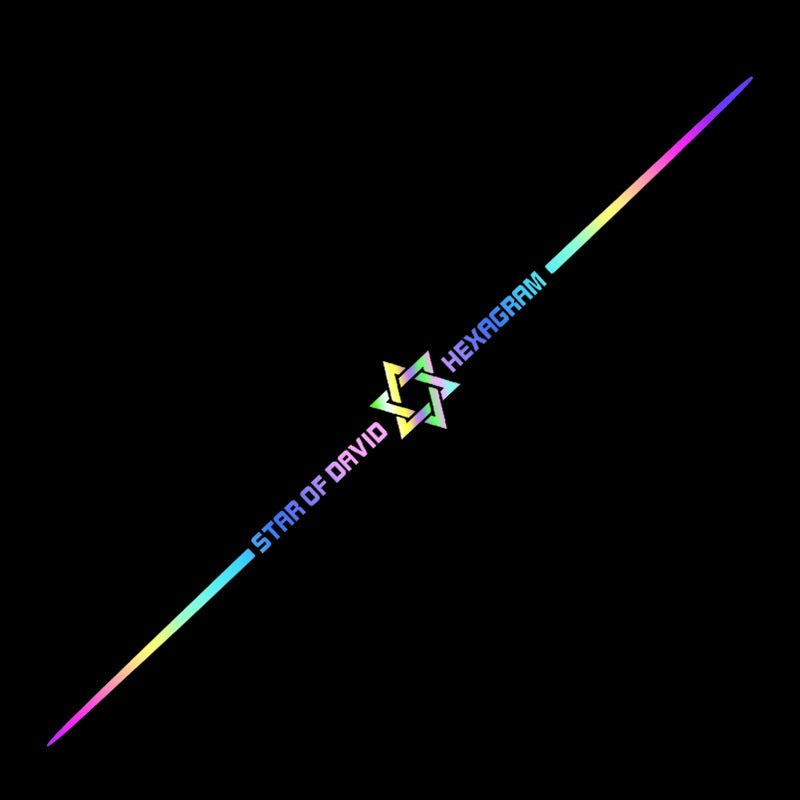 3D Colorful laser reflective car sticker ✨4PCS✨