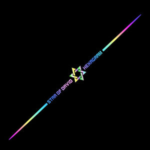 3D Colorful laser reflective car sticker ✨4PCS✨