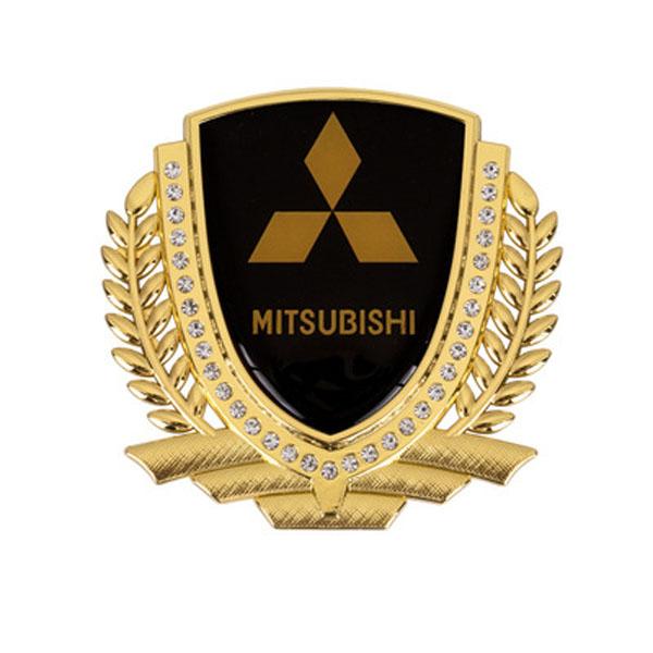 3D Wheat Ear Diamond Metal Creative Car Sticker