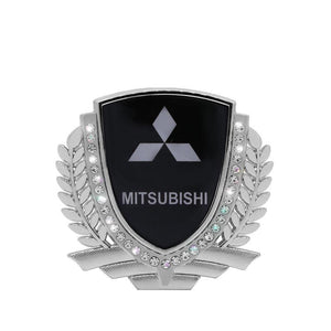 3D Wheat Ear Diamond Metal Creative Car Sticker