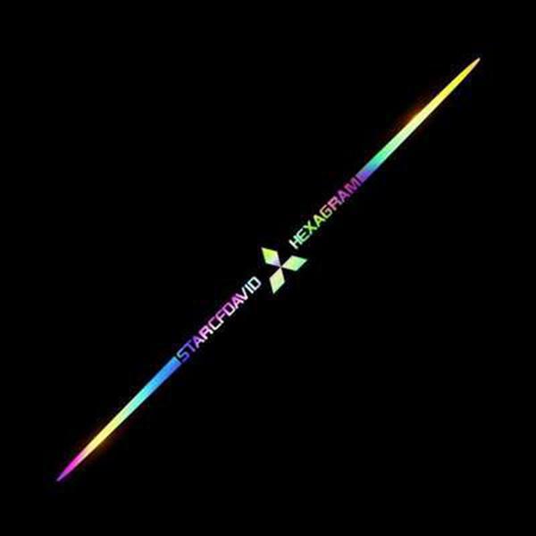 3D Colorful laser reflective car sticker ✨4PCS✨