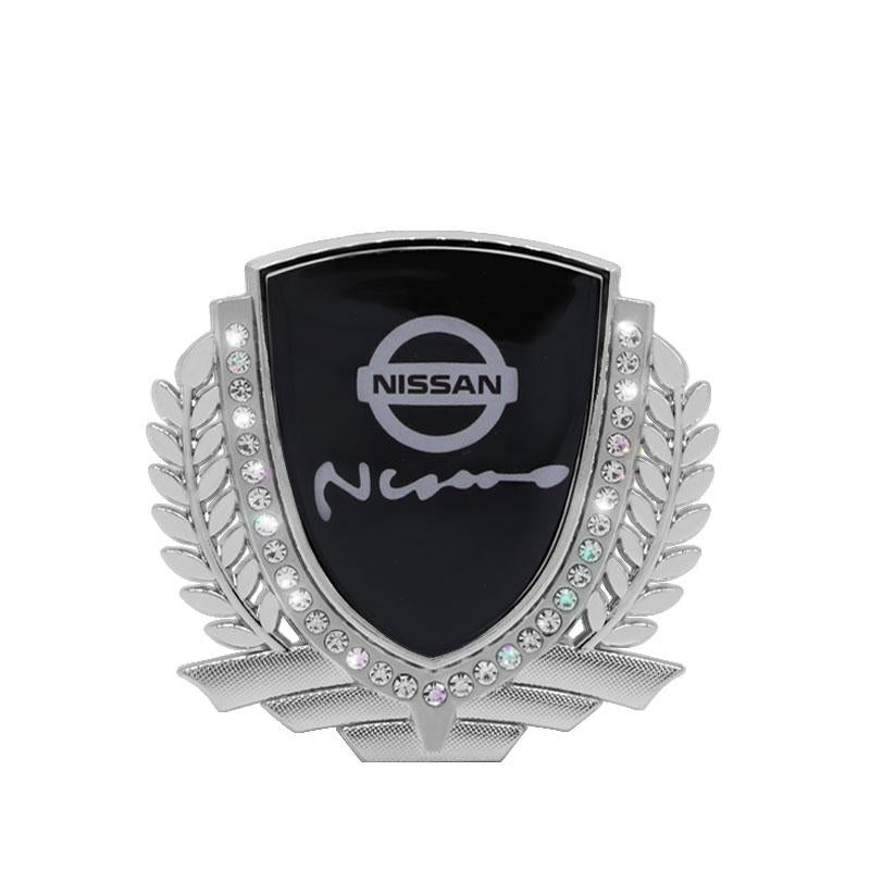 3D Wheat Ear Diamond Metal Creative Car Sticker