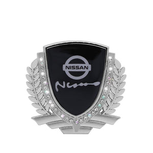 3D Wheat Ear Diamond Metal Creative Car Sticker