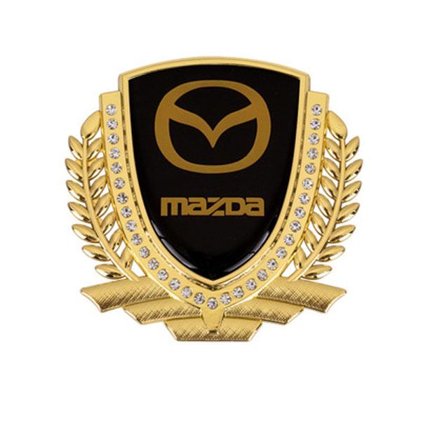 3D Wheat Ear Diamond Metal Creative Car Sticker