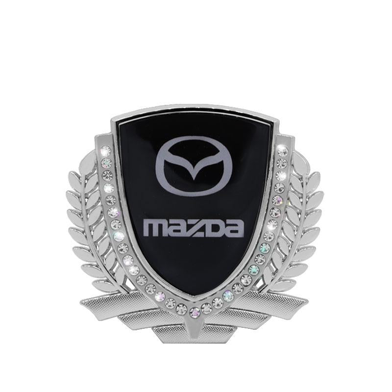 3D Wheat Ear Diamond Metal Creative Car Sticker