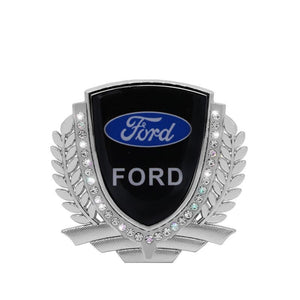 3D Wheat Ear Diamond Metal Creative Car Sticker