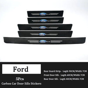 Carbon Car Door Sills Stickers( 4PCS )