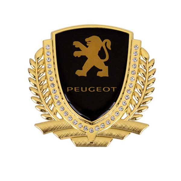 3D Wheat Ear Diamond Metal Creative Car Sticker