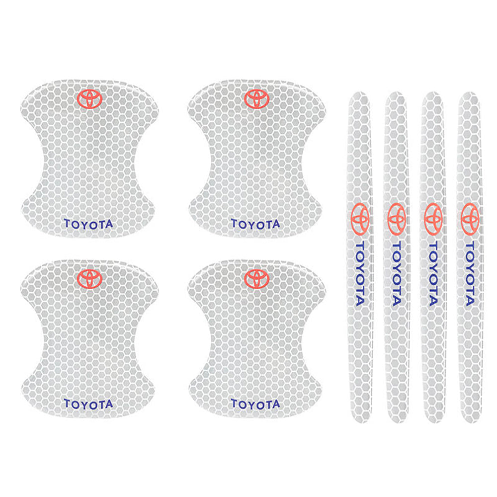Reflective - Car Door Bowl Handle Anti-Scratch Damage Protector(8PCS)