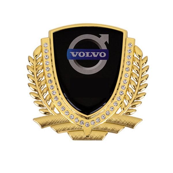 3D Wheat Ear Diamond Metal Creative Car Sticker
