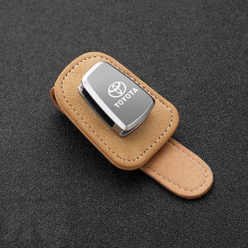 Vehicle-mounted Diamond-studded Multi-function Glasses Holder