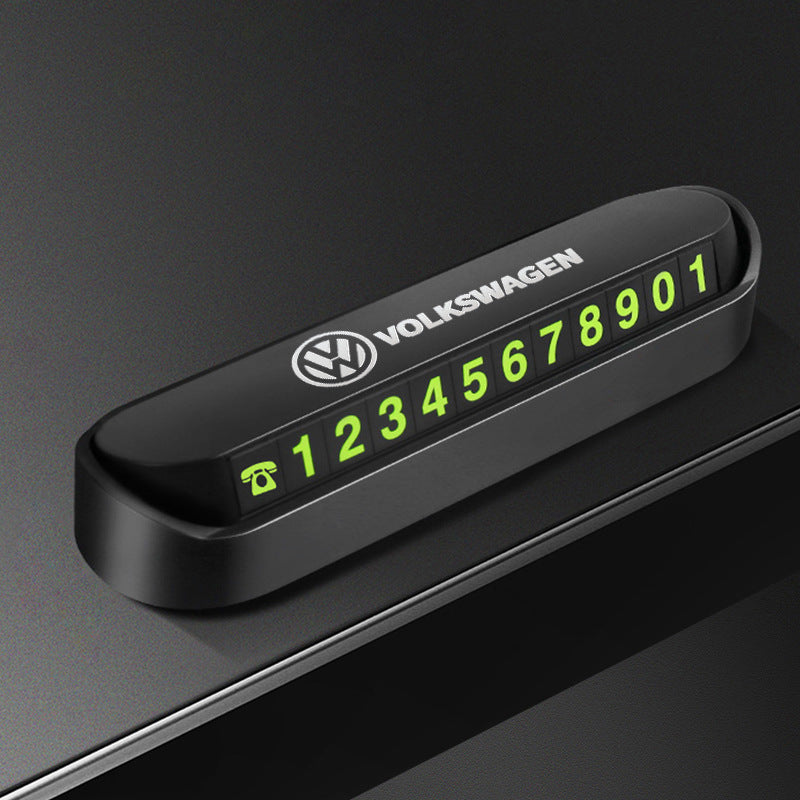 Magnetic Fluorescent Parking Number Plate