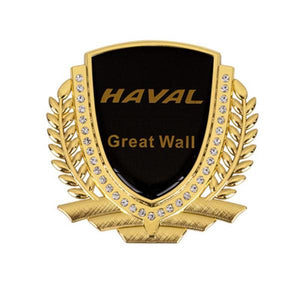 3D Wheat Ear Diamond Metal Creative Car Sticker