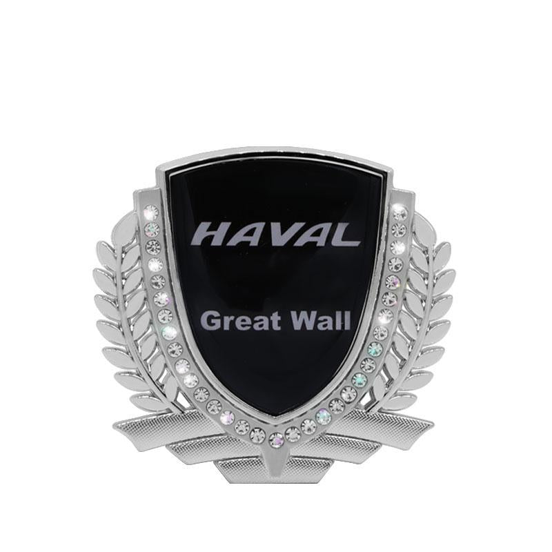 3D Wheat Ear Diamond Metal Creative Car Sticker
