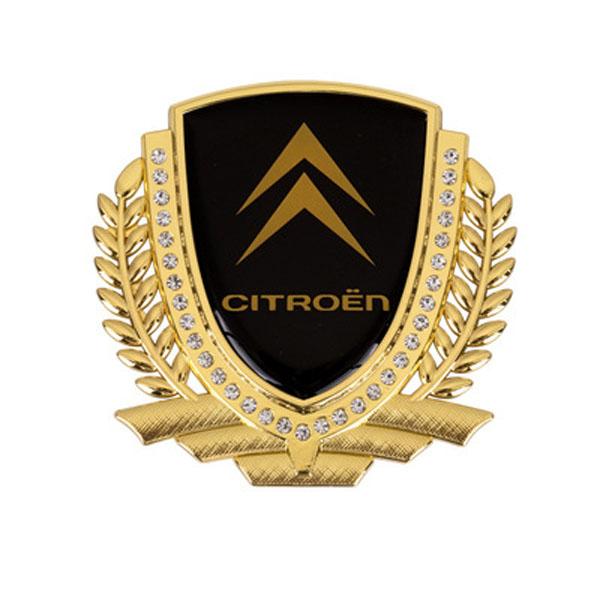 3D Wheat Ear Diamond Metal Creative Car Sticker