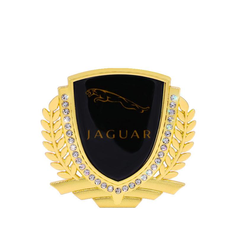 3D Wheat Ear Diamond Metal Creative Car Sticker