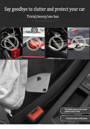 Premium Car Suede Gap Storage Box