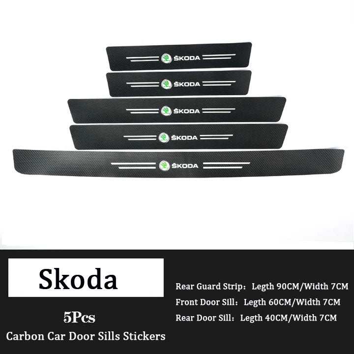 Carbon Car Door Sills Stickers( 4PCS )