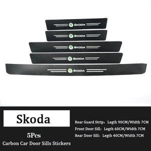 Carbon Car Door Sills Stickers( 4PCS )