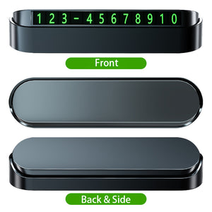 Magnetic Fluorescent Parking Number Plate