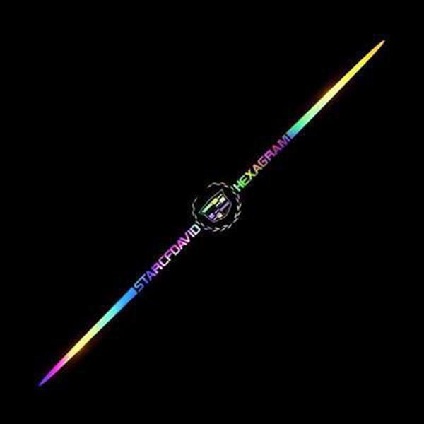 3D Colorful laser reflective car sticker ✨4PCS✨