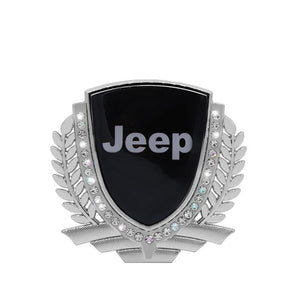 3D Wheat Ear Diamond Metal Creative Car Sticker