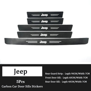 Carbon Car Door Sills Stickers( 4PCS )