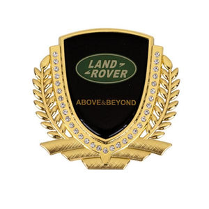 3D Wheat Ear Diamond Metal Creative Car Sticker