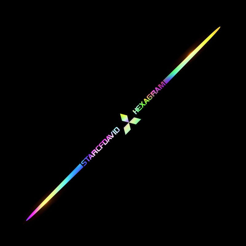 3D Colorful laser reflective car sticker ✨4PCS✨