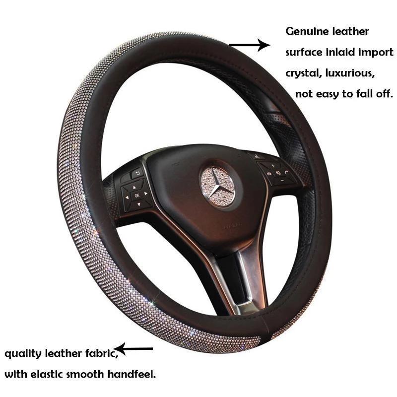 SWAROVSKI CRYSTAL STEERING WHEEL COVER